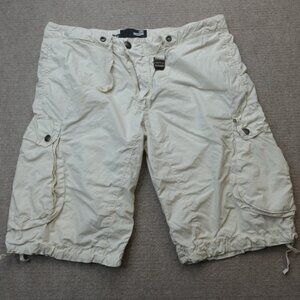Moschino Shorts 36 Ivory White Cargo Lieghtweight